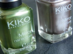 Kiko Mirror Nail Laquer – Lime Green & Taupe